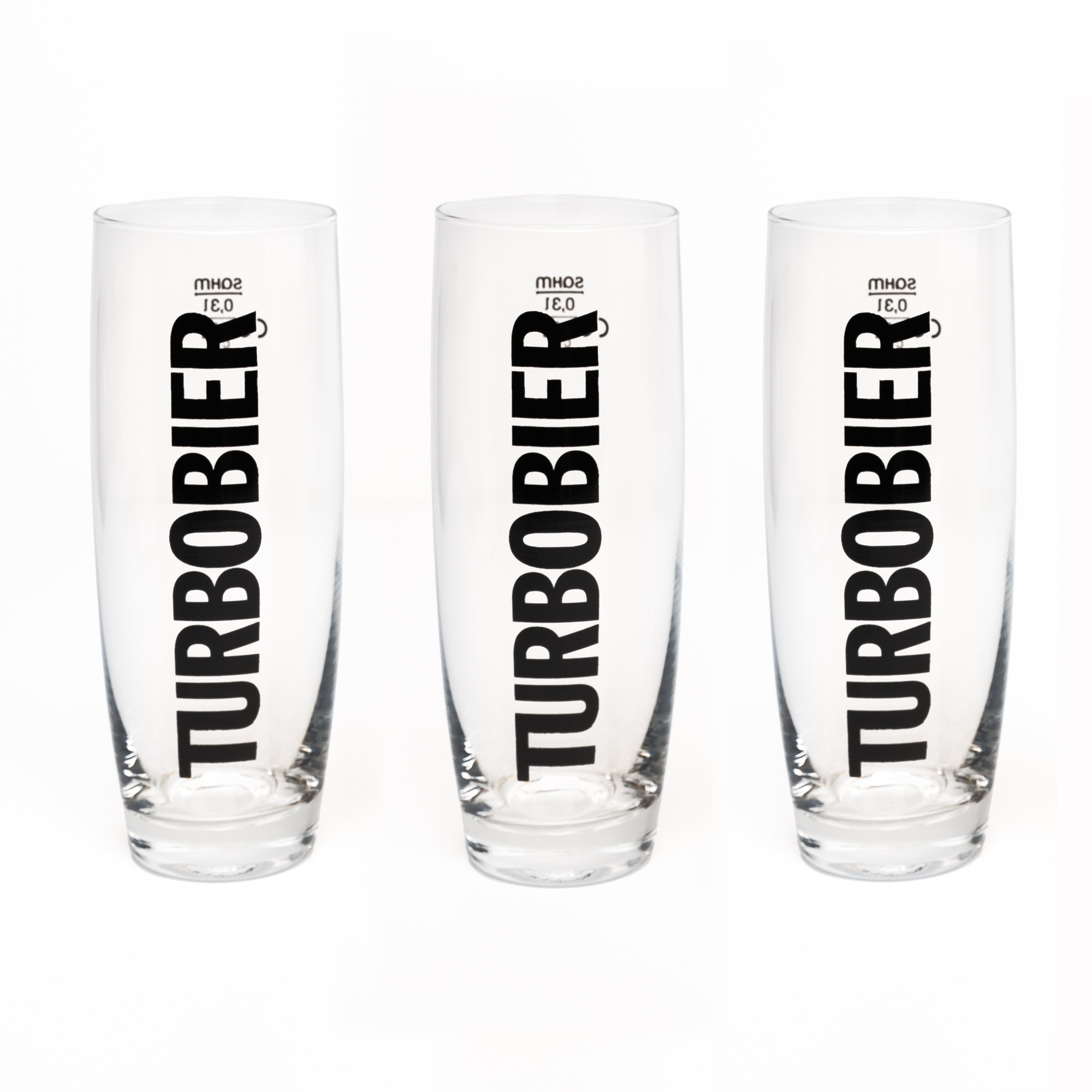 TURBOBIER Bierglasl 3er-Set 0,3l Willibecher