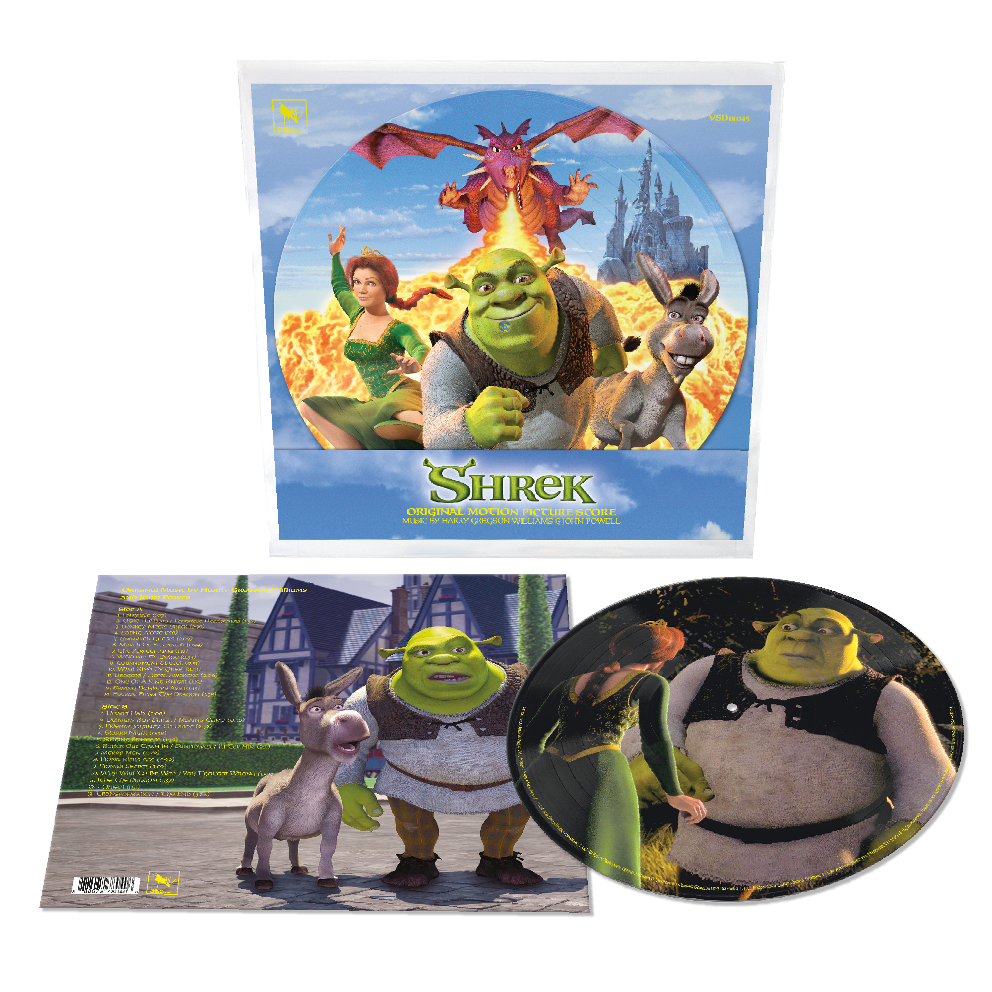 Varèse Sarabande Shrek Filmmusik Picture Disc Vinyl LP Jubiläum