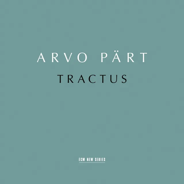 Deutsche Grammophon Arvo Pärt Tractus CD OS Chor