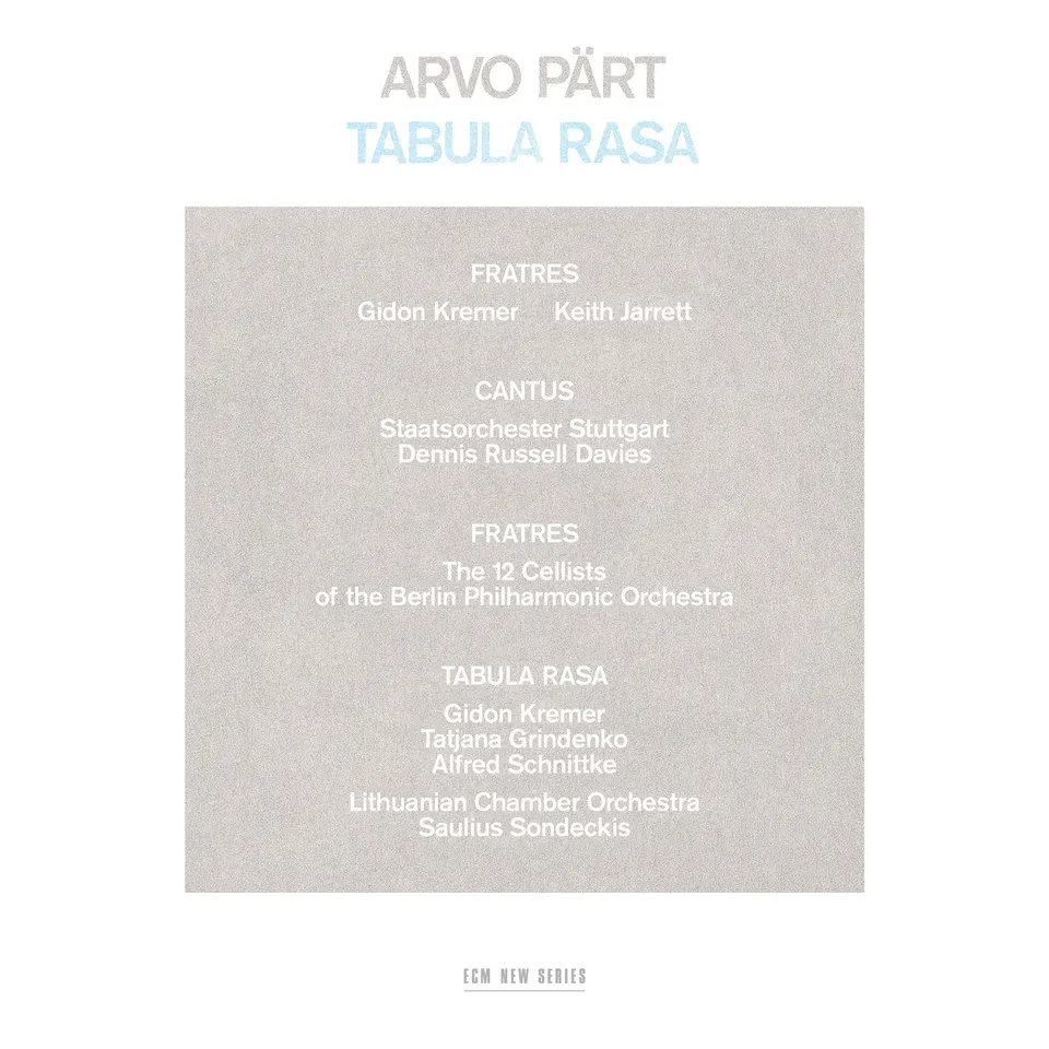 Deutsche Grammophon Arvo Pärt Tabula Rasa CD Kremer Jarrett