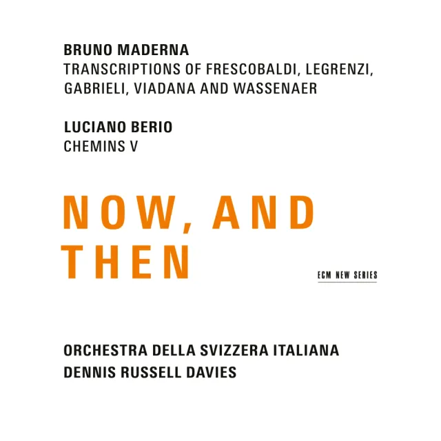 ECM Now, And Then Maderna Berio CD Davies Gitarre