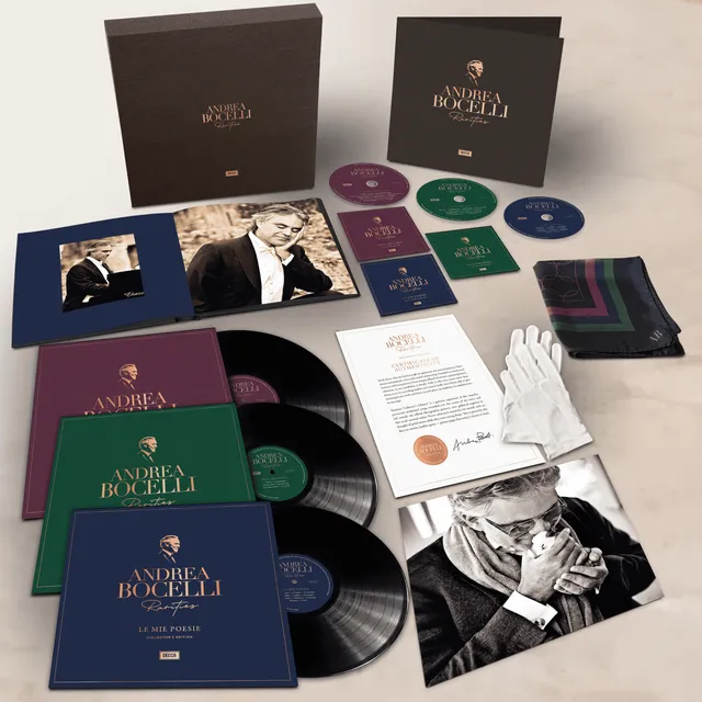 Deutsche Grammophon Andrea Bocelli Rarities Box 3LP+3CD Seide