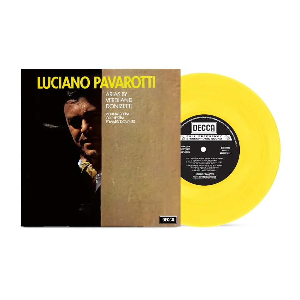 Deutsche Grammophon Arias by Verdi and Donizetti LP gelbes Vinyl