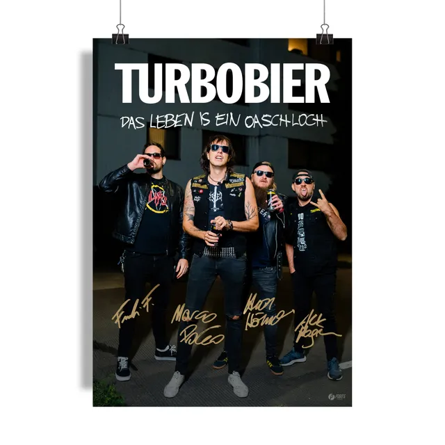 Pogo's Empire TurboBier Oaschloch Poster A2 signiert