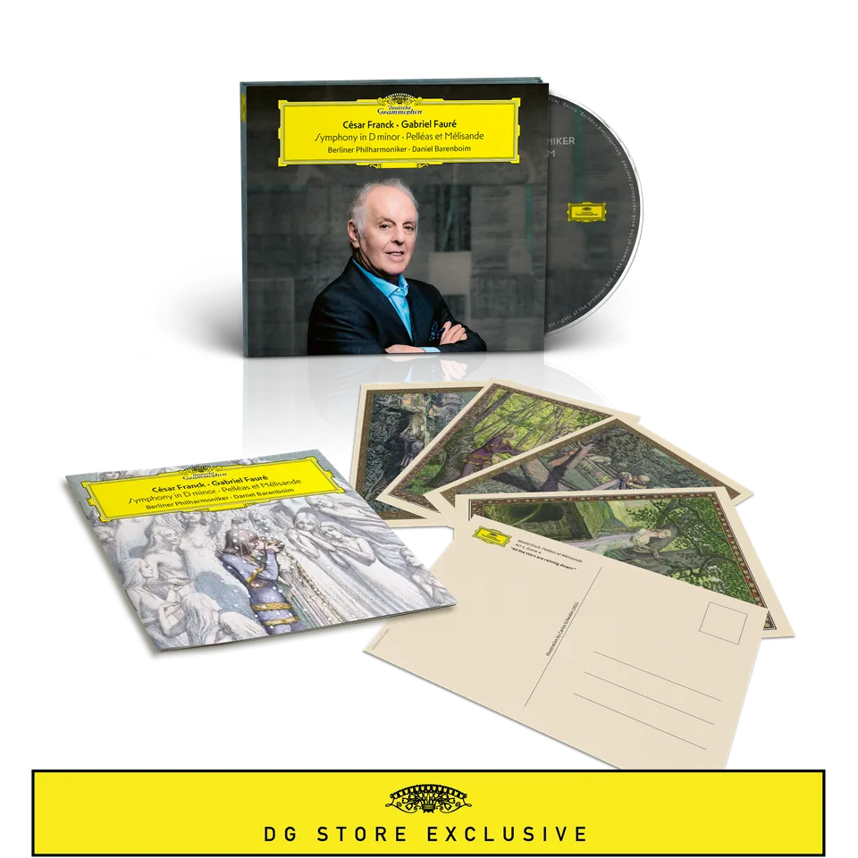 Deutsche Grammophon Barenboim Franck Sinfonie d-Moll Vinyl Deluxe Postkarten
