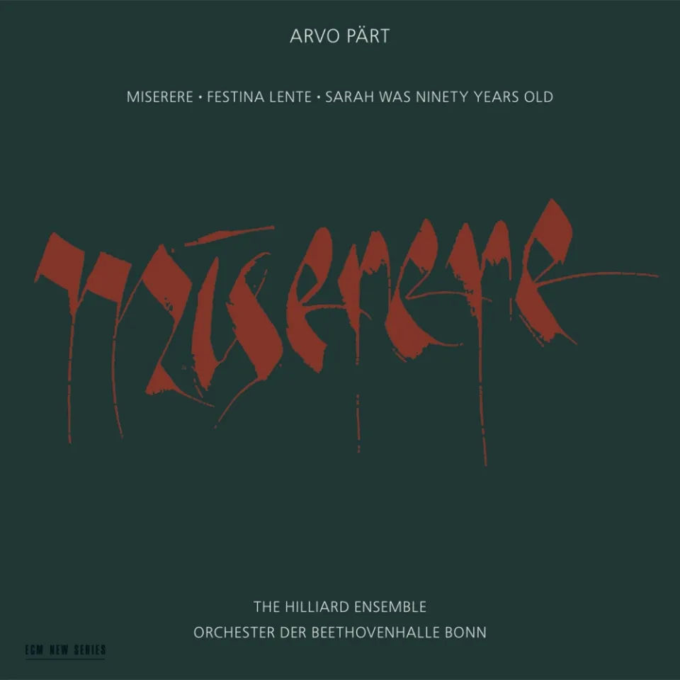 ECM Records Miserere CD – Arvo Pärt Chorwerk