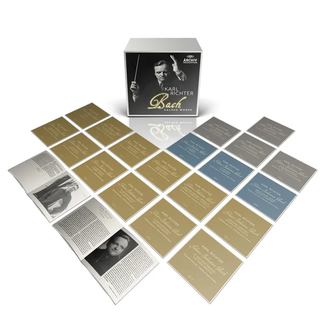 Deutsche Grammophon Karl Richter Bach Sacred Works Box 19 Discs