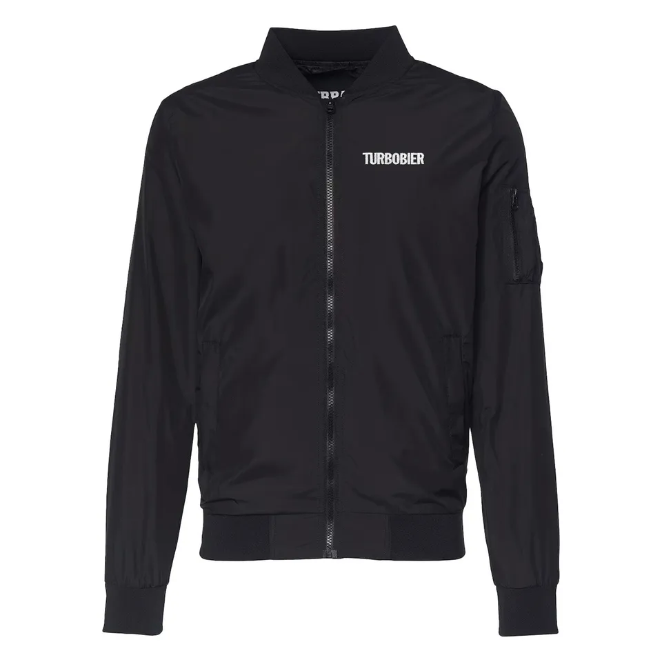 TURBOBIER Bomberjacke gestickt Polyester-Jacke